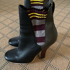 Fendi wood herl bootie